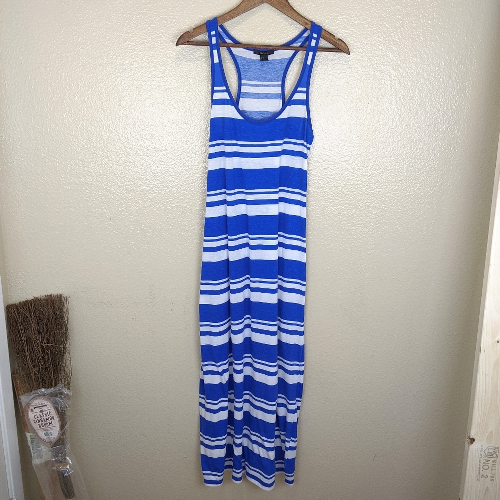 Forever 21 Striped Racer Back Maxi Dress